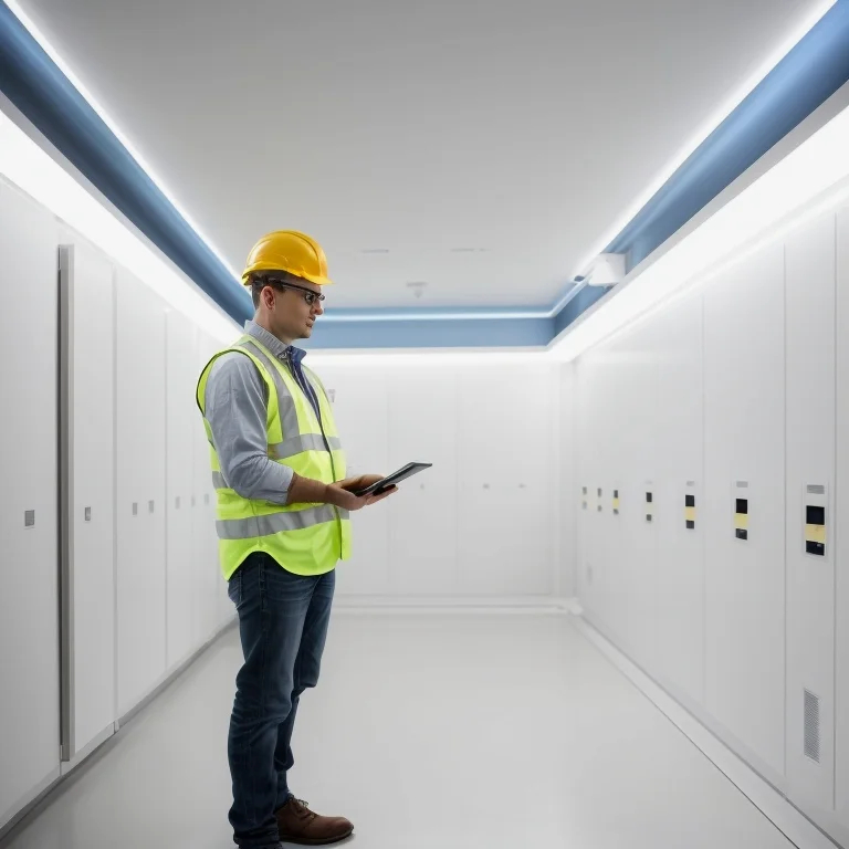 Elektriker bei der Arbeit